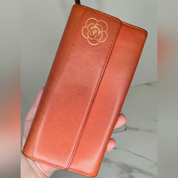 Chanel Camelia Flower Leather Continental Long Wallet - Picture 3 of 11
